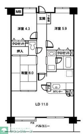 シュティーレ松原の物件間取画像